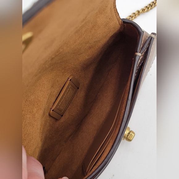 💥USED ONCE💥 Coach 1941 Turnlock Snakeskin Flap Crossbody/Belt Bag - Picture 11 of 14